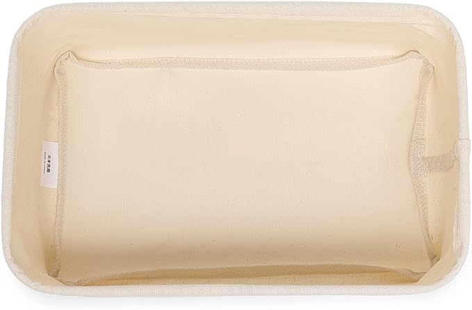 Foldable Storage Bins with Lids Cotton Canvas Rectangular Storage Box Ideal - Image 8