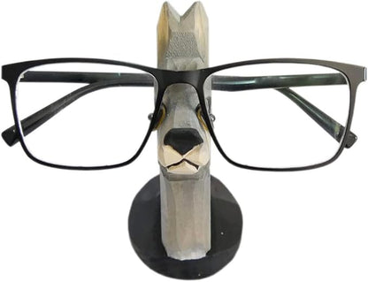 Red Dollar Handmade Wood Carved Animal Eyeglass Holder, Cute Sunglasses Display - Image 2