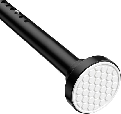 MEXAU Black Shower Curtain Rod 40-183 Inch Adjustable 1.26 Inch Diameter by MEXAUSPRINGCURTAINRODS