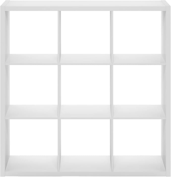 Furinno Cubicle Book Shelf, 9-Cube Bookshelf, Extra Thick Frame Reversible Tall - Image 10