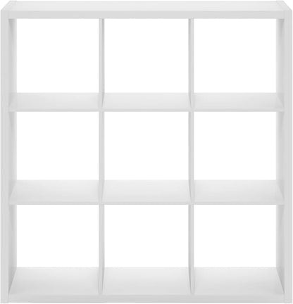 Furinno Cubicle Book Shelf, 9-Cube Bookshelf, Extra Thick Frame Reversible Tall - Image 10