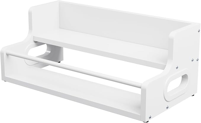 KLM Wood 2-Tier Liquor Bottle Display Shelf, Bar Counter Organizer - Image 5