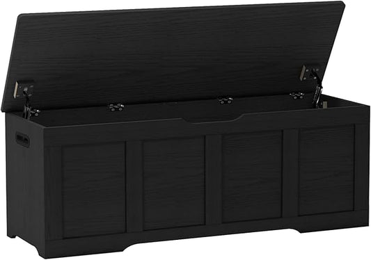 Timberer 47.2" Wooden Storage Chest, Extra Large Storage Trunk | Storage Bench by Timberer