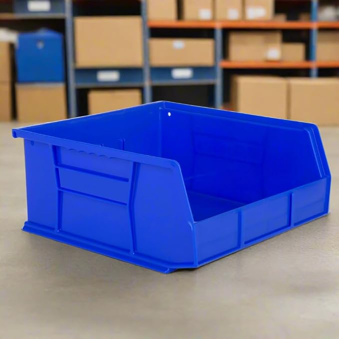 HE HUDSON EXCHANGE 11" x 11" x 5" Plastic Stackable Storage Bin - Image 3