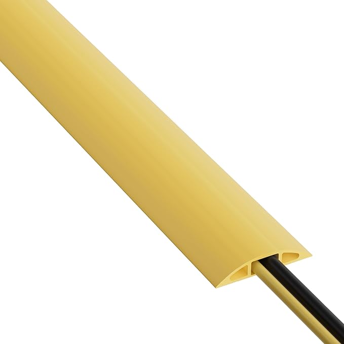 D-Line 6ft Floor Cord Cover, Floor Cable Protector, Extension Cord Cover by D-LineUSAinc