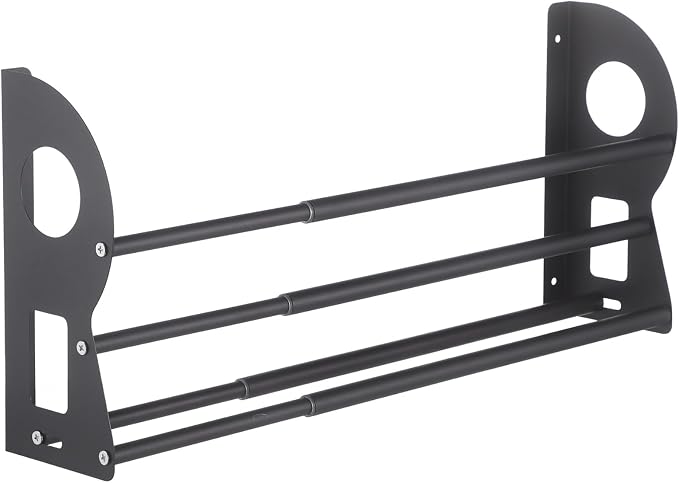 Wall Mounted Shoe Rack, 14.6-26.4 Inch Expandable 2-Tier Shoe Organizer - Image 2