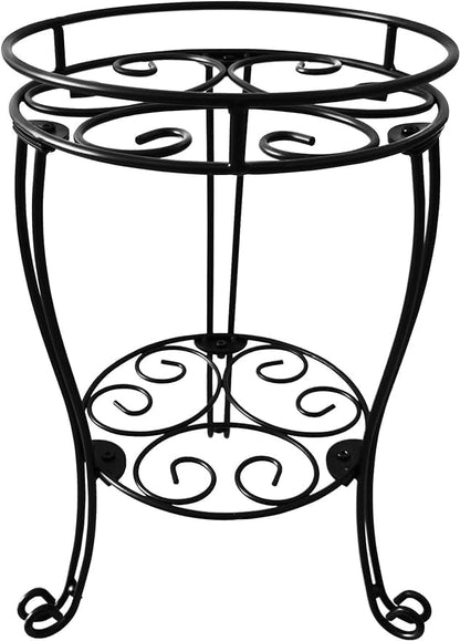 TREEZITEK 11.8 inches Diameter Tall Metal Plant Stand by TREEZITEK