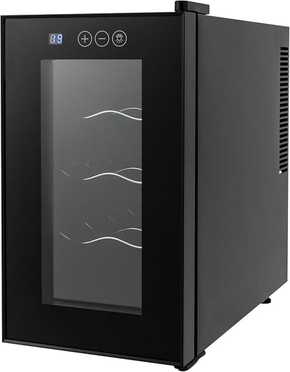 8 Bottle Wine Cooler, Small Wine Fridge Freestanding Wine Fridge by RibasuBB