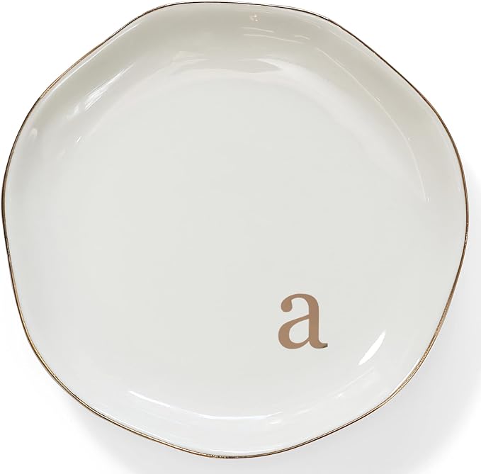 HOME SMILE Initials Ring Dish Jewery Tray - Image 2