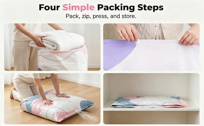 No-Pump Vacuum Storage Bags, 2026 New Cube Compression Space Saver Bags - Image 2