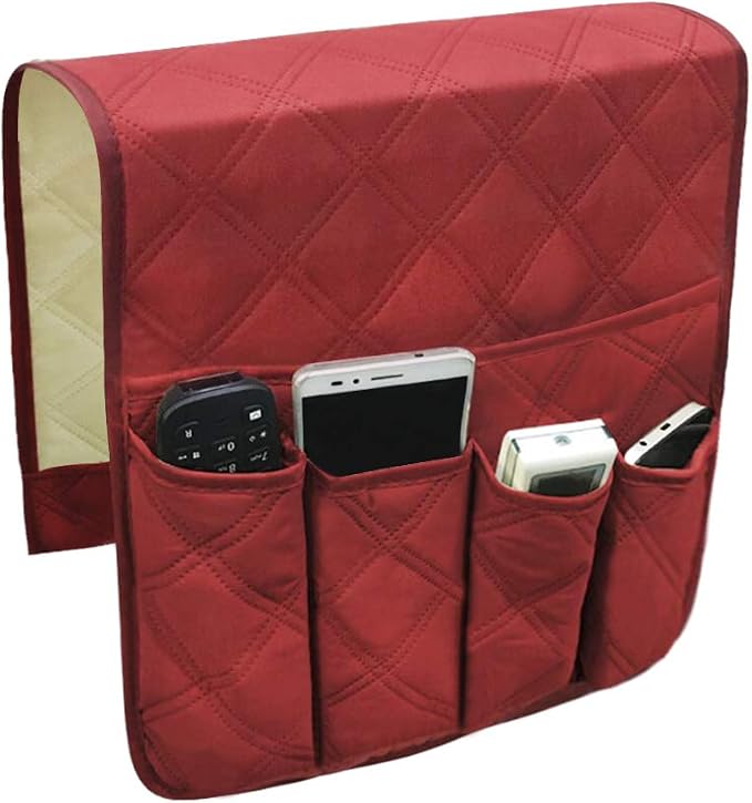 IPENNY Couch Sofa Armrest Organiser Chair TV Remote Holder Bed Storage Pocket - Image 2