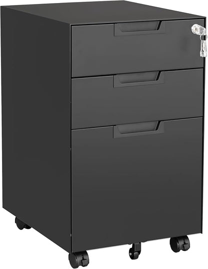 Letaya 3 Drawer Mobile File Cabinet by LetayaMetalCabinets
