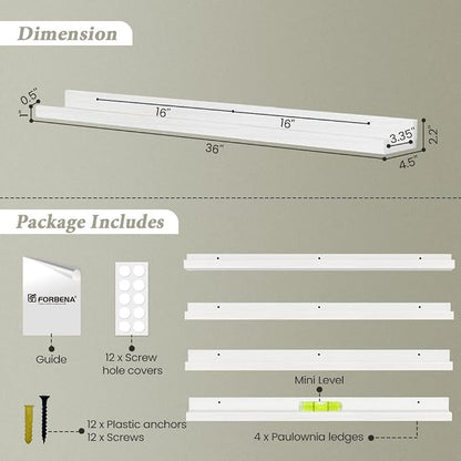 Forbena 36 Inch Floating Shelves - Image 3