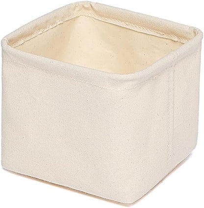 Foldable Storage Bins with Lids Cotton Canvas Rectangular Storage Box Ideal - Image 8