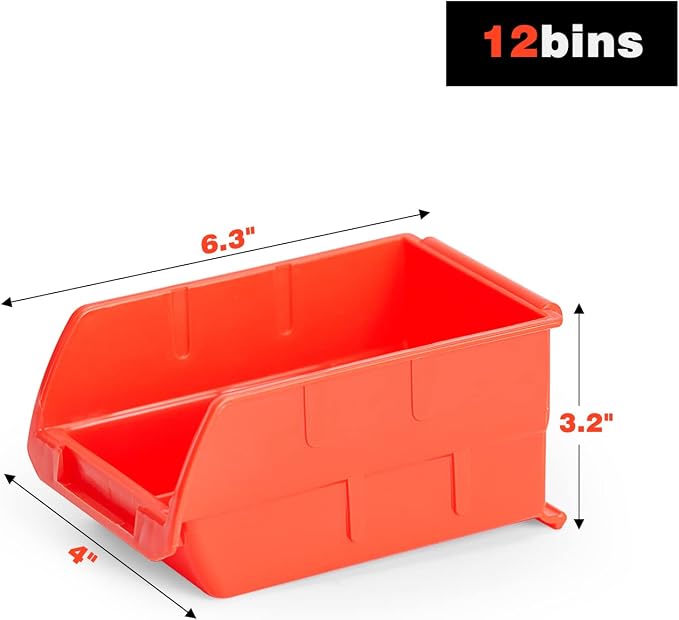 Ultrawall Wall Mounted Storage Bins, Plastic Hanging Storage Organizer Bins - Image 3