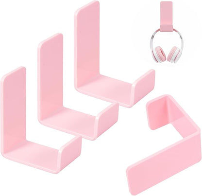 Weewooday 4 Pieces Headphone Hanger Headset Stand Holder Adhesive Wall Mount by Weewooday