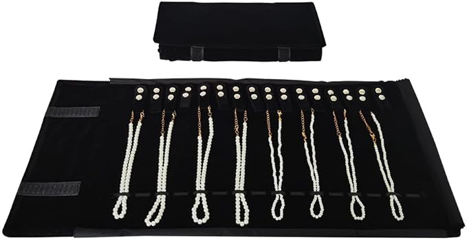 Velet Travel Jewelry Case Roll Bag Organizer - Image 5