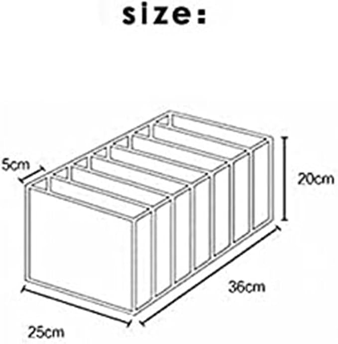 7 Grids Washable Wardrobe Clothes Organizer, Clothing Storage Bins, Drawer - Image 7