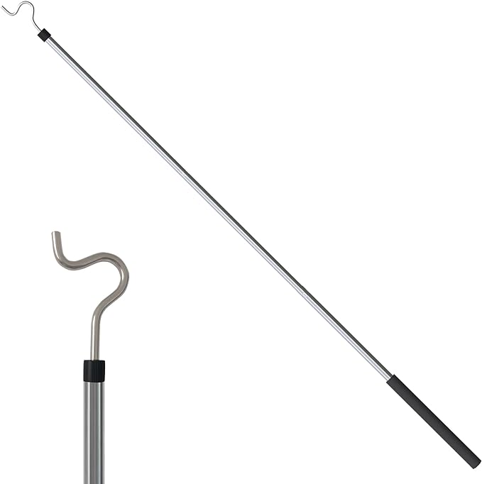 Clothes Hook Pole, Clothes Hanger Reaching Hook by Greeily