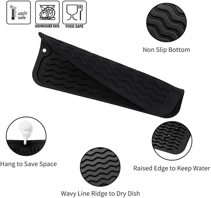 Silicone Dish Drying Mat for Multiple Usage, Easy clean, Eco-friendly, - Image 3