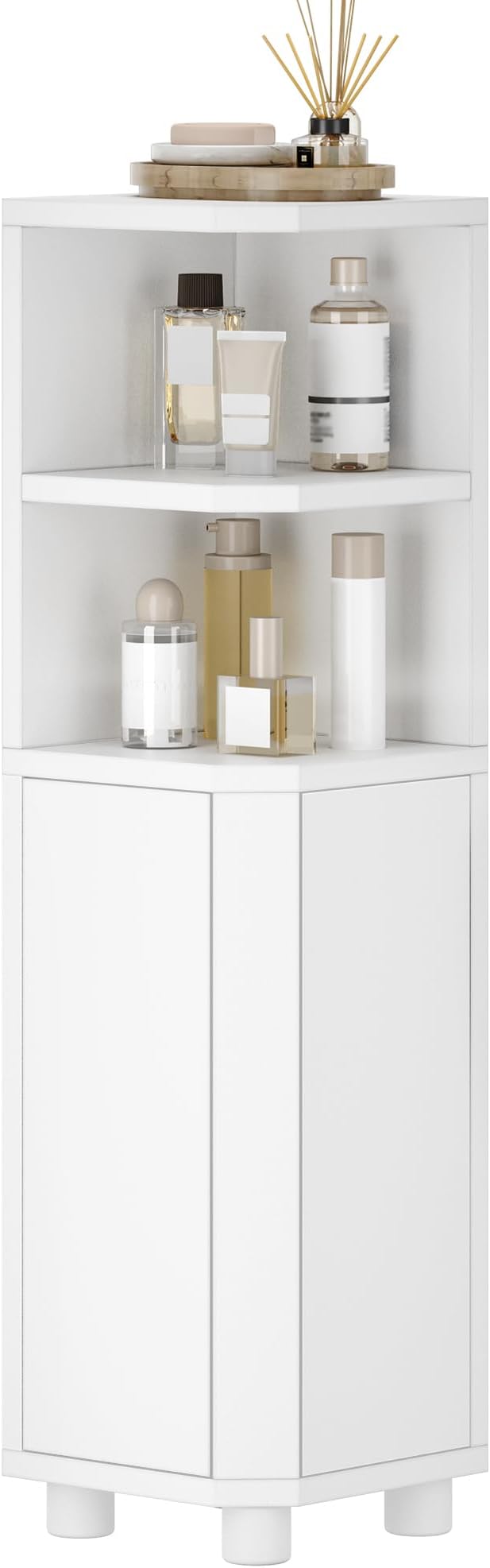 Hzuaneri Corner Cabinet, Small Bathroom Corner Cabinet - Image 9