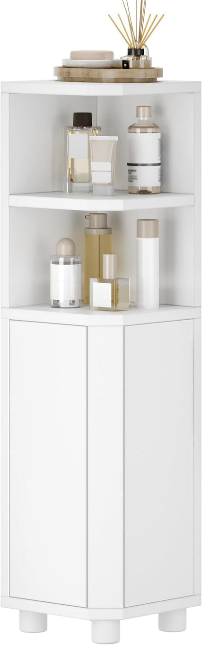 Hzuaneri Corner Cabinet, Small Bathroom Corner Cabinet - Image 9
