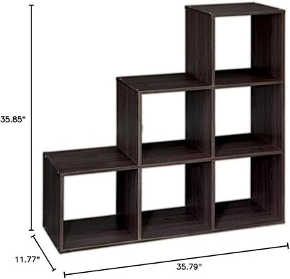 ClosetMaid Cubeicals 3-2-1 Cube Storage Shelf Organizer Bookshelf - Image 7
