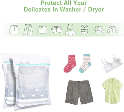 OTraki 2 PCS Mesh Laundry Bags, 16 x 20 inch Net Washing Bag - Image 3
