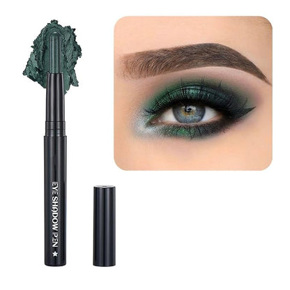 Green Eyeshadow Stick Makeup, Cream Shimmer Eye Shadow Pencil, Hypoallergenic by SAUBZEAN