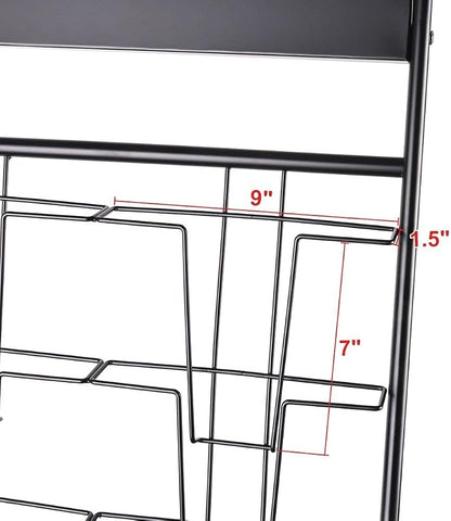 magazine display stand Double A4 width 10 layer brochure display stand - Image 4