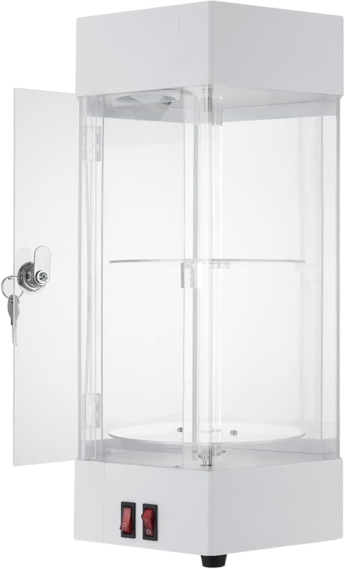 2-Tier Electric Rotating Jewelry Display Case - Image 3