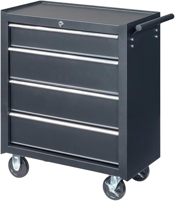 Metal Rolling Tool Box Organizer | Lockable Tool Chest - Image 5