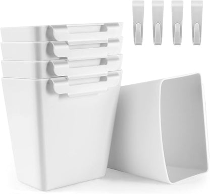 5 Pack Hanging Cup Holders, Space Saving Hanging Storage Basket Pencil Holder by LEZIOA