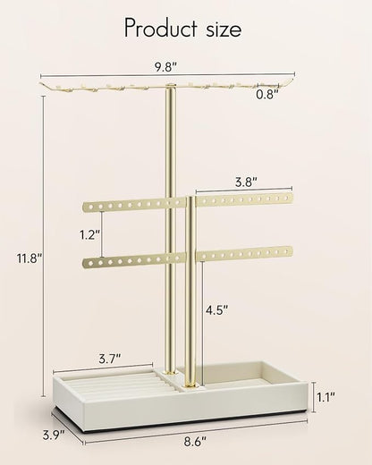 Vlando 2 Tier Jewelry Stand Organizer - Image 6