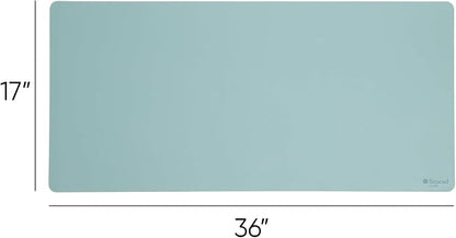 Smead Desk Pad, Vegan Leather Desk Mat - Image 4
