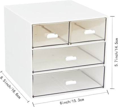 Desk Organizer with 4 Drawers, Desktop Organization - Image 3