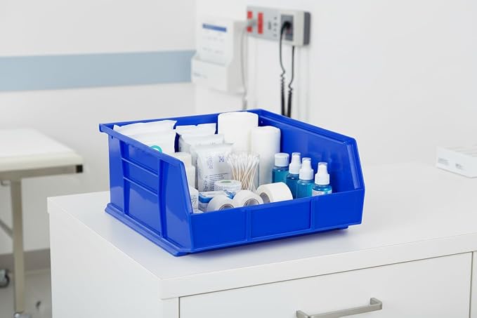 HE HUDSON EXCHANGE 11" x 11" x 5" Plastic Stackable Storage Bin - Image 3