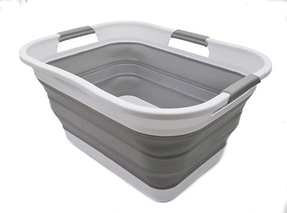 SAMMART 30L Collapsible Plastic Laundry Basket - Image 2