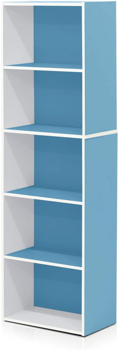 Furinno LUDER Book Shelf, 5-Cube Bookshelf, Bookcase - Image 6