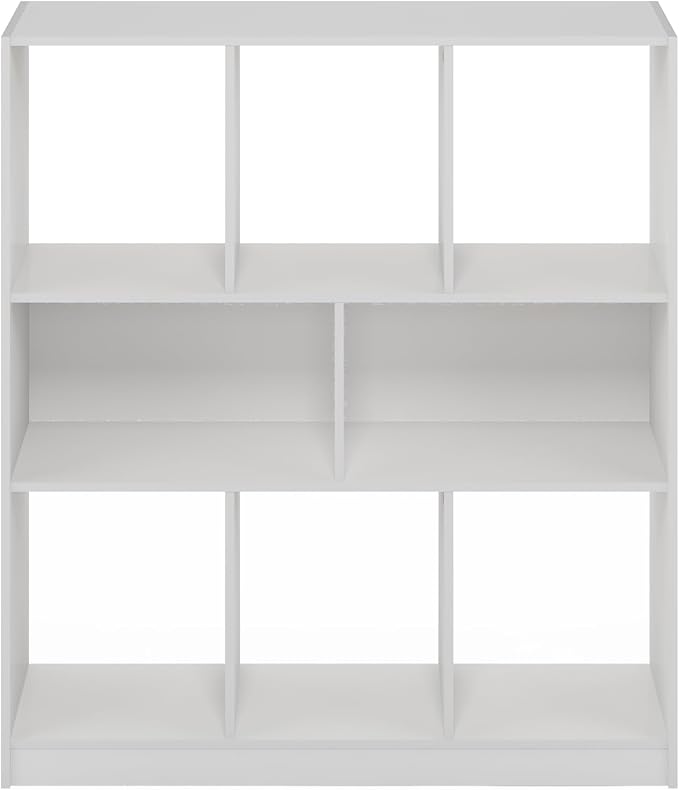 Furinno DALY Book Shelf, 8-Cube Bookshelf, Horizontal Cube Storage Organizer - Image 6
