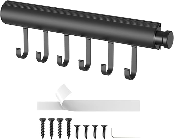 12 Inch Valet Rod for Closets Pull Out, Pull Out Rod For Hanging Clothes And - Image 8