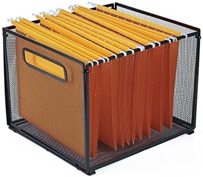 SETTFRFE Letter Size Hanging Folder Organizer, Metal File Baskets, Filing - Image 2