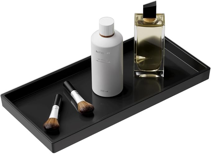 Vanity and Bathroom Tray, 9.8" ABS Countertop Organizer, Waterproof Vanity Tray by Unknown