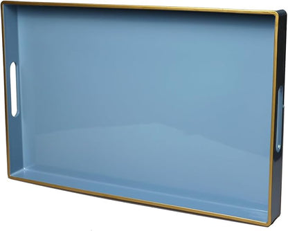 Spsyrine Blue Decorative Serving Tray by Spsyrine
