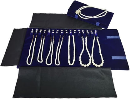 Velet Travel Jewelry Case Roll Bag Organizer by SCIKHEFT
