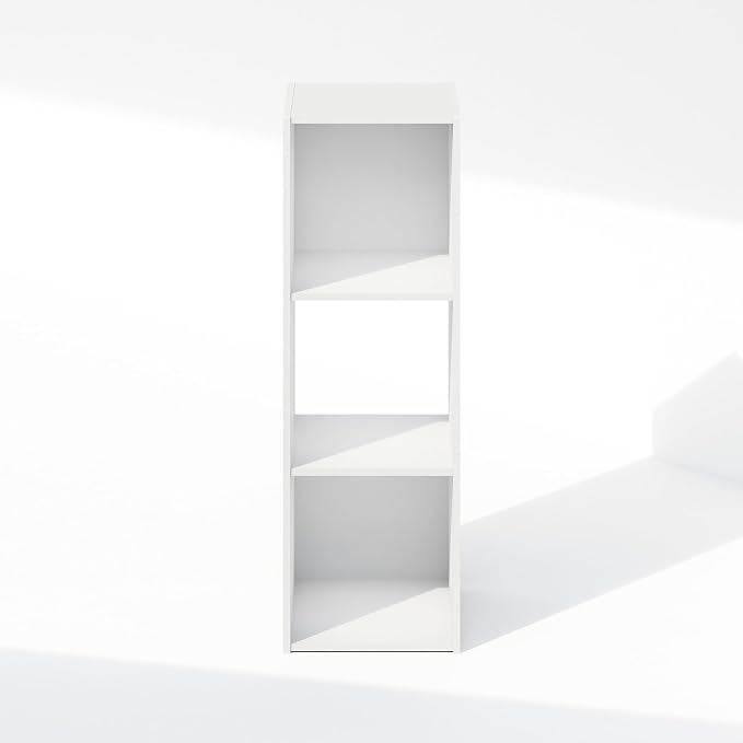 Furinno PELLI Book Shelf, 3-Cube Bookshelf, Cube Storage Organizer Bookcase - Image 4
