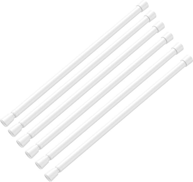 AIZESI Spring Tension Rods Adjustable Tension Curtain Rod Small Tension Rod No by AIZESITENSIONROD