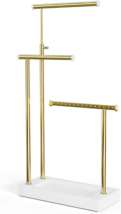 SRIWATANA Jewelry Organizer Display Extra Tall Necklace Holder 3 Tier Jewelry by SRIWATANA