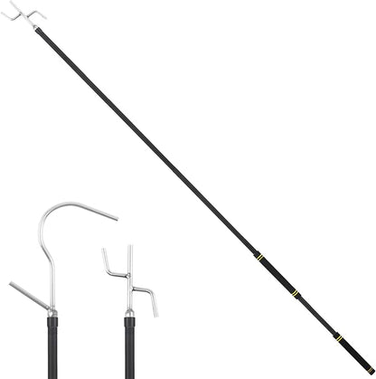 Clothes Hook Pole Heavy Duty, 32 to 80In Retail Clothing Hook Pole | Extra Long by Frebuta