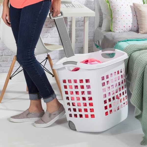 Sterilite 1.75 Bushel Ultra™ Wheeled Laundry Basket Plastic - Image 3